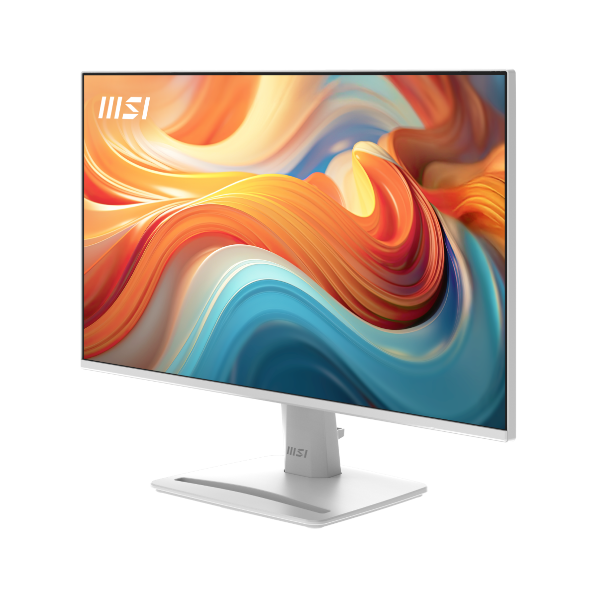 Monitor profesional MSI PRO MP243W E14 de 23.8 pulgadas con pantalla nítida y diseño elegante para uso en oficina.