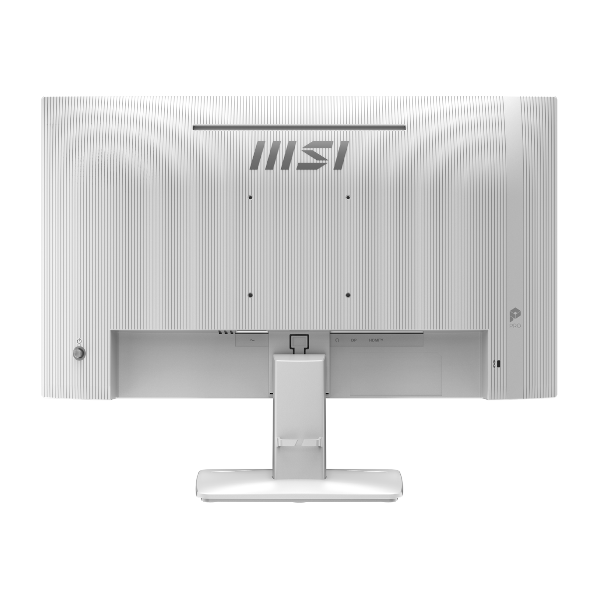 Monitor profesional MSI PRO MP243W E14 con pantalla grande y diseño elegante, ideal para tareas de oficina y productividad.