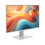 Monitor profesional MSI PRO MP243W E14 con pantalla de 23.8 pulgadas y diseño elegante, ideal para trabajo y productividad.