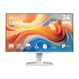 Monitor profesional MSI PRO MP243W E14 de 24 pulgadas con pantalla brillante y diseño moderno.