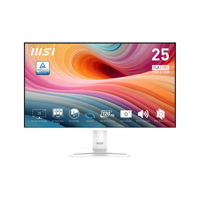 Monitor para profesionales MSI PRO MP251W E2 de 25 FHD y 120Hz