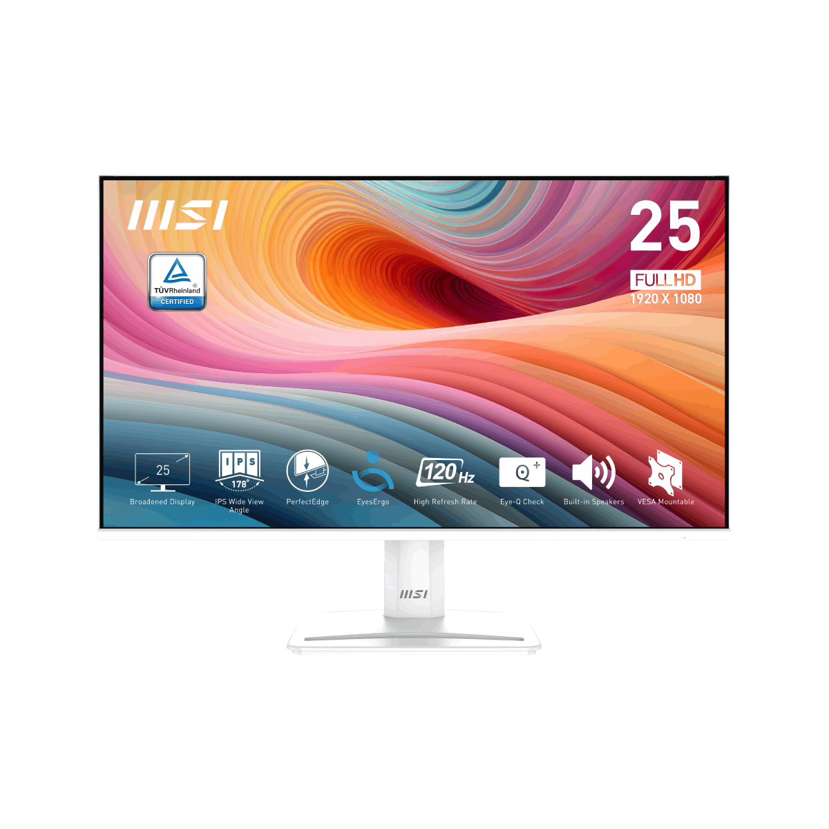 MSI PRO MP251W E2 120hz ホワイトモニター 24.5 新品 MSI PRO MP251W E2 | Monitor Profesional de 24.5