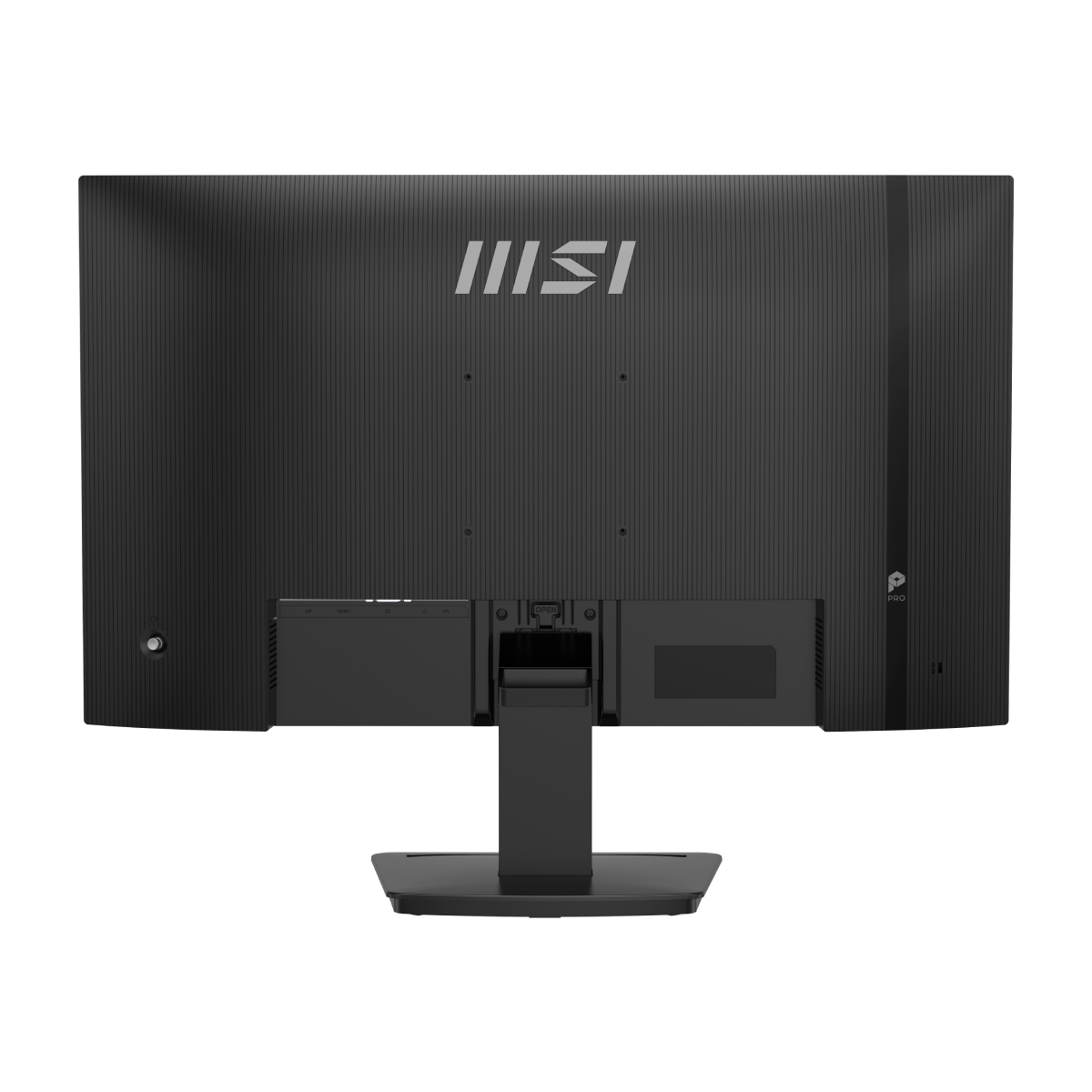 Monitor profesional MSI PRO MP273 E14A, pantalla grande con diseño elegante y detalles en la imagen.