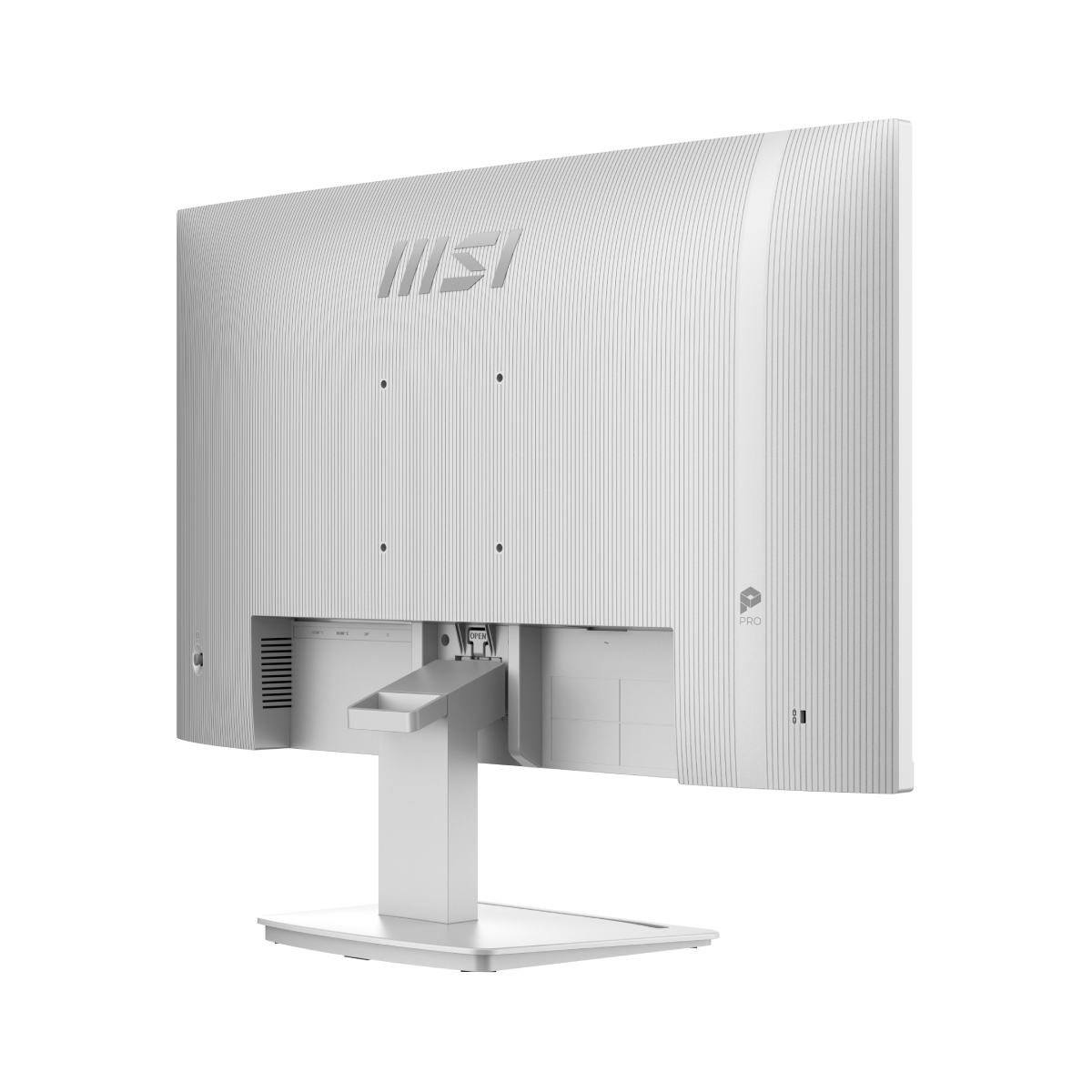 MSI PRO MP273QW E14 professional monitor displaying a sleek screen with vibrant visuals and slim bezel design.
