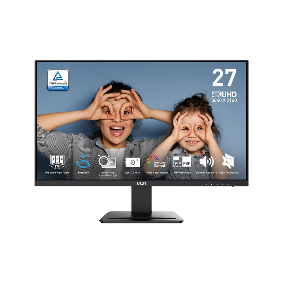 Monitor 4K para profesionales MSI PRO MP 273U de 27 pulgadas UHD