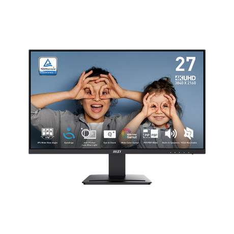 Monitor 4K para profesionales MSI PRO MP 273U de 27 pulgadas UHD