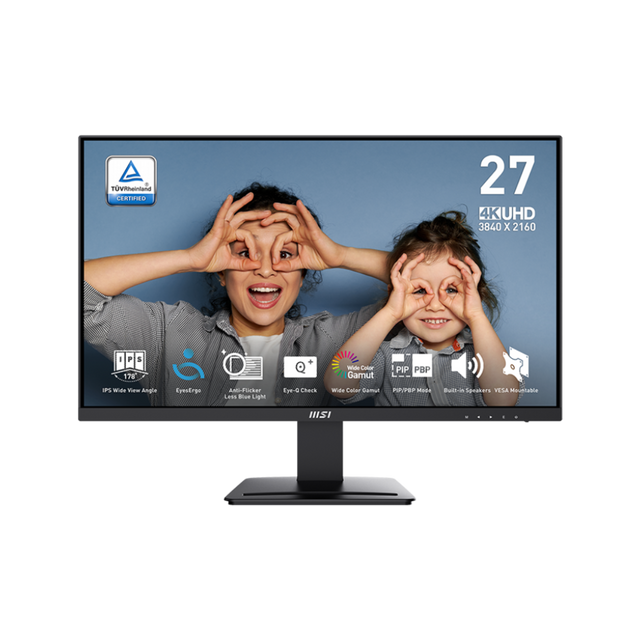 Monitor 4K para profesionales MSI PRO MP 273U de 27 pulgadas UHD