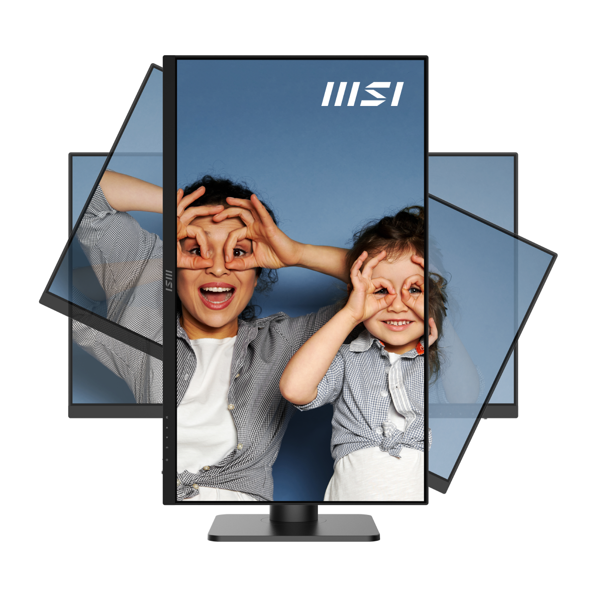 Monitor profesional MSI PRO MP273UP E6 con pantalla grande, diseño elegante y detalles visibles en la imagen.