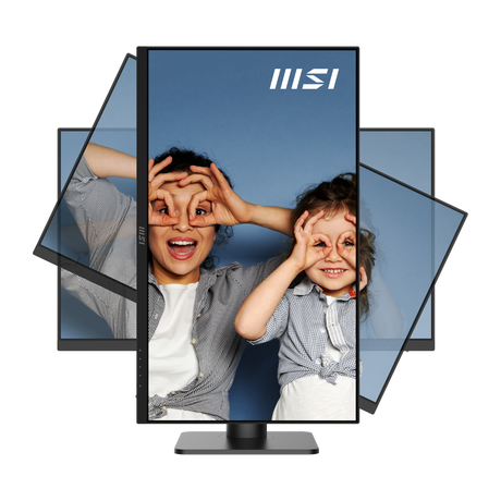 Monitor profesional MSI PRO MP273UP E6 con pantalla grande, diseño elegante y detalles visibles en la imagen.