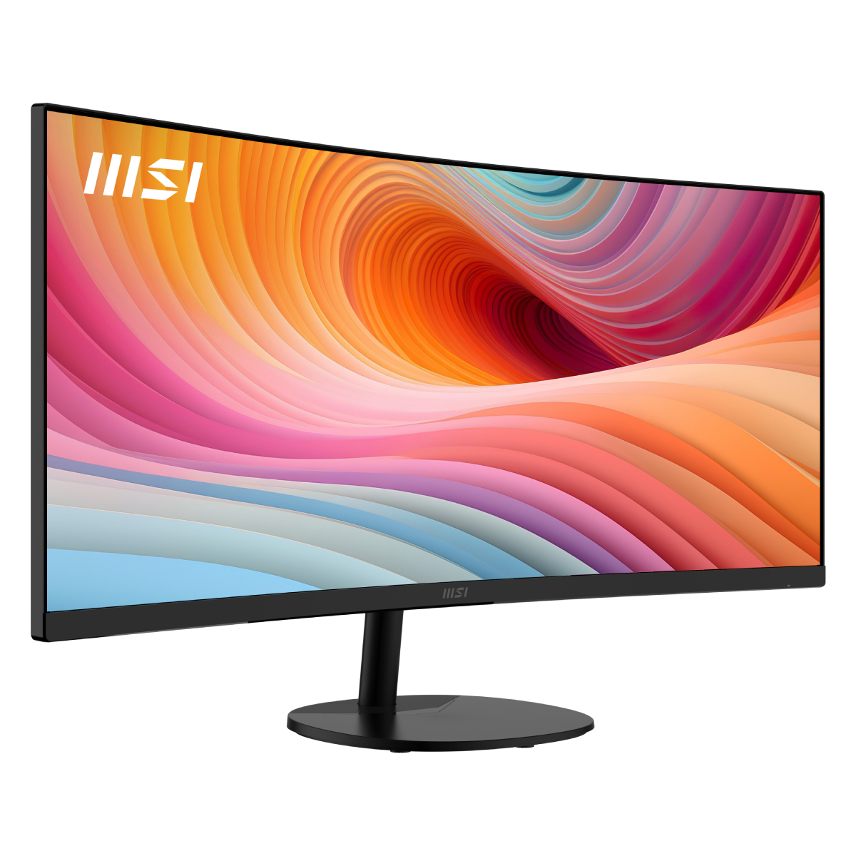 Monitor profesional MSI PRO MP341CQ E12 de 34 pulgadas con pantalla curva y resolución QHD, ideal para trabajo y productividad.