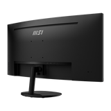Monitor profesional MSI PRO MP341CQ E12 con pantalla curva y resolución alta, ideal para tareas de oficina y diseño.