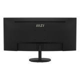 Monitor profesional MSI PRO MP341CQ E12 con pantalla curva y detalles nítidos en imagen.