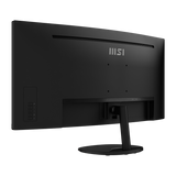 Monitor profesional MSI PRO MP341CQ E12 con pantalla curva y resolución alta, ideal para tareas de oficina y diseño.
