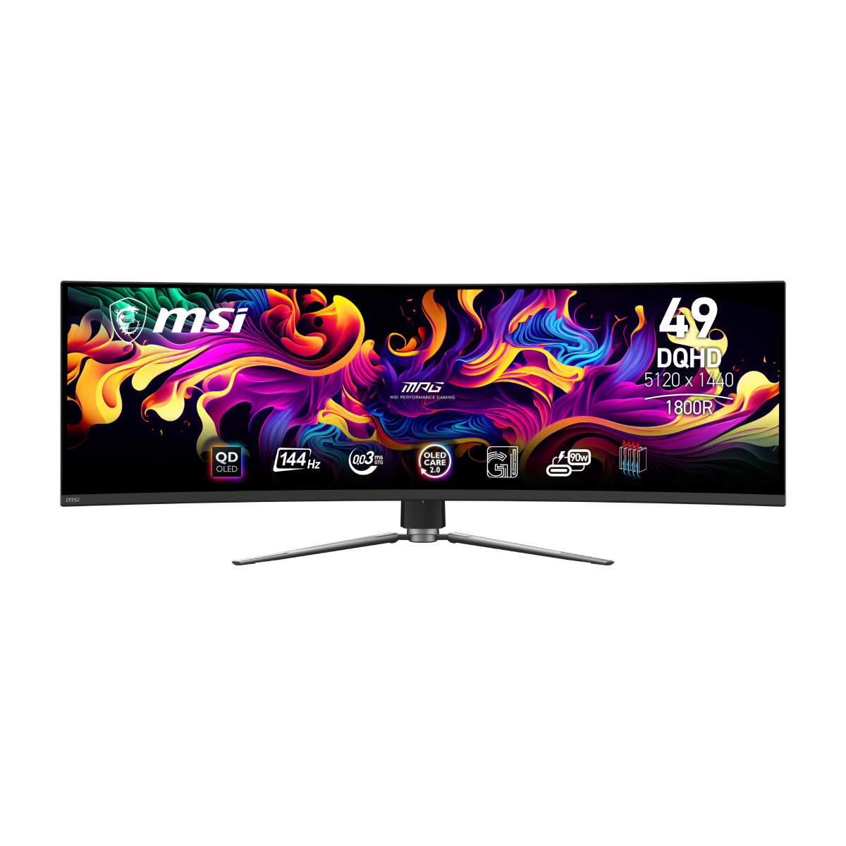 Monitor Ultrawide de MSI MPG 491CQP QD-OLED con 49 pulgadas DQHD