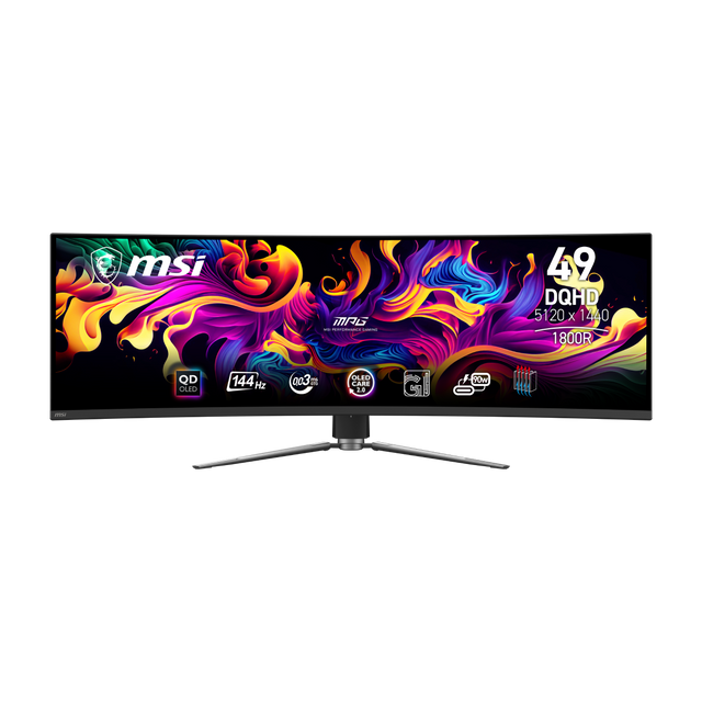 Monitor Ultrawide de MSI MPG 491CQP QD-OLED con 49 pulgadas DQHD