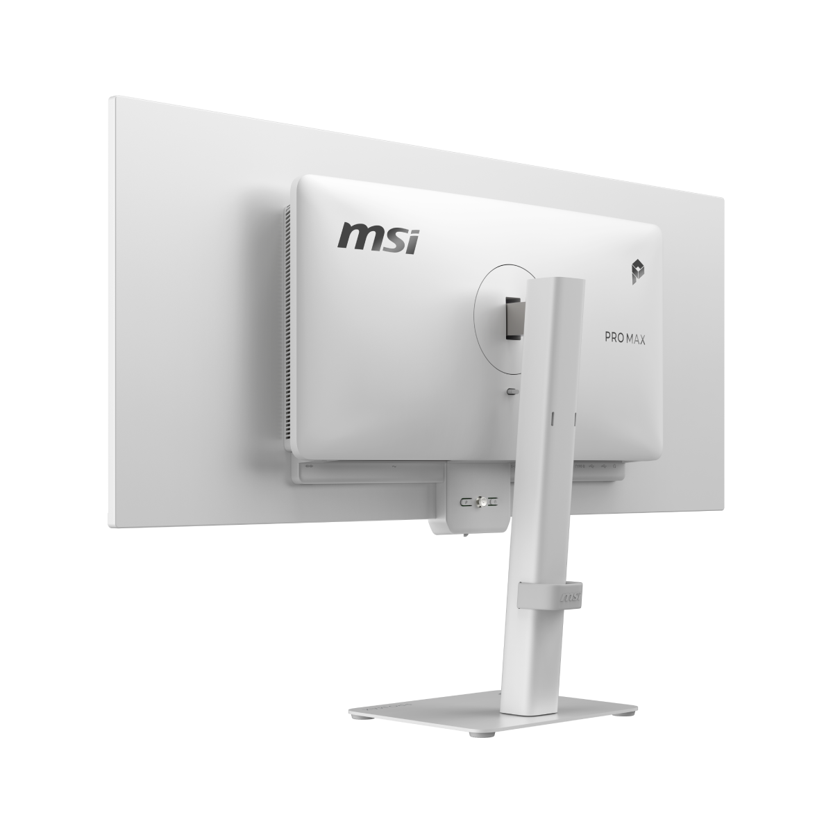 Monitor ultrawide MSI PRO MAX 341QPXW14G profesional de 34 pulgadas con pantalla curva blanca