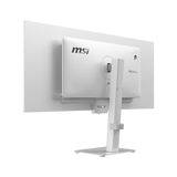 Monitor ultrawide MSI PRO MAX 341QPXW14G profesional de 34 pulgadas con pantalla curva blanca