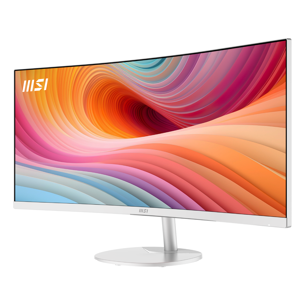 Monitor ultrawide MSI PRO MP341CQW E12 de alta resolución, pantalla profesional de gran tamaño y diseño moderno.