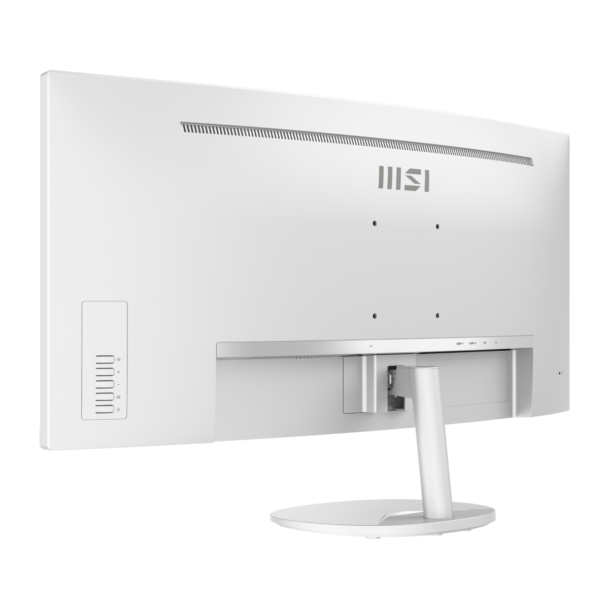 Monitor profesional MSI PRO MP341CQW E12 ultrawide con pantalla curva y biseles delgados, ideal para trabajo y productividad.