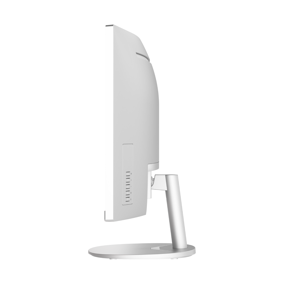 Monitor profesional MSI PRO MP341CQW E12 ultrawide, pantalla grande con acabado en negro y puertos en la parte trasera