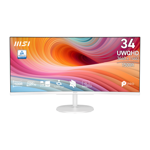 MSI PRO MP341CQ E12 | Monitor Profesional con pantalla UWQHD 34