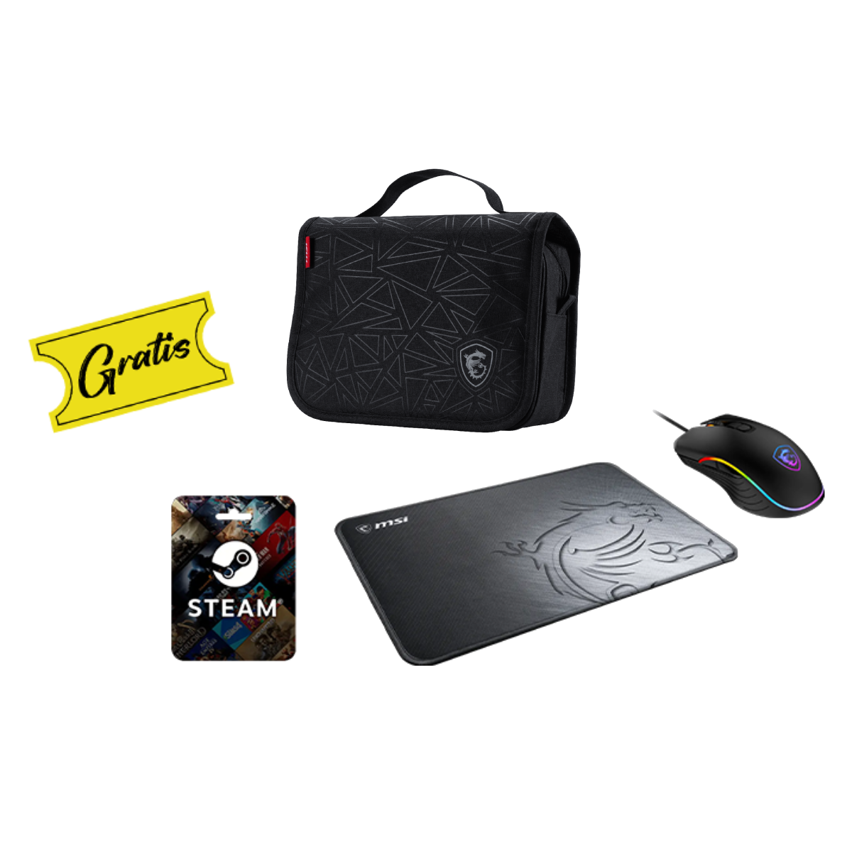 MSI España BTS Ultimate Pack monitors freebie, featuring multiple gaming monitors with MSI branding and sleek design.
