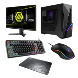 Setup gaming de MSI MAG Infinite S3 14NVL5-2873EU, monitor MAG 275F y pack perifericos