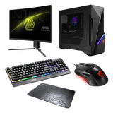 Setup Gaming de MSI MAG Infinite S3 14NVP5-2800ES, monitor MAG 27CQ6PF y pack perifericos