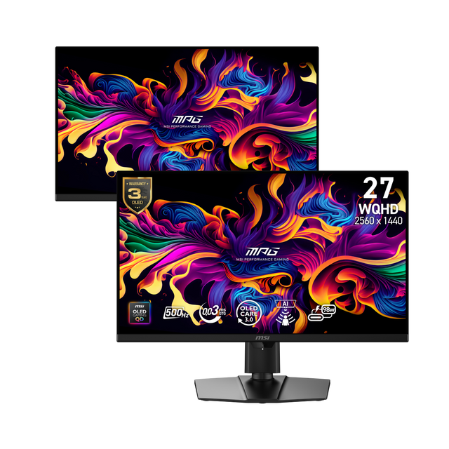 Pack 2 monitores gaming de MSI MPG 271QR QD-OLED X50