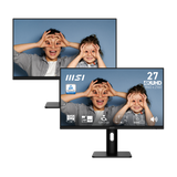 Pack de 2 monitores 4K para profesionales de MSI PRO MP273UP E6 de 27 pulgadas