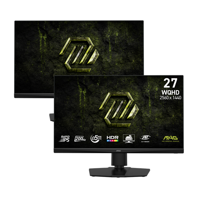 Pack de 2 monitores gaming de MSI MAG 272QPF E20