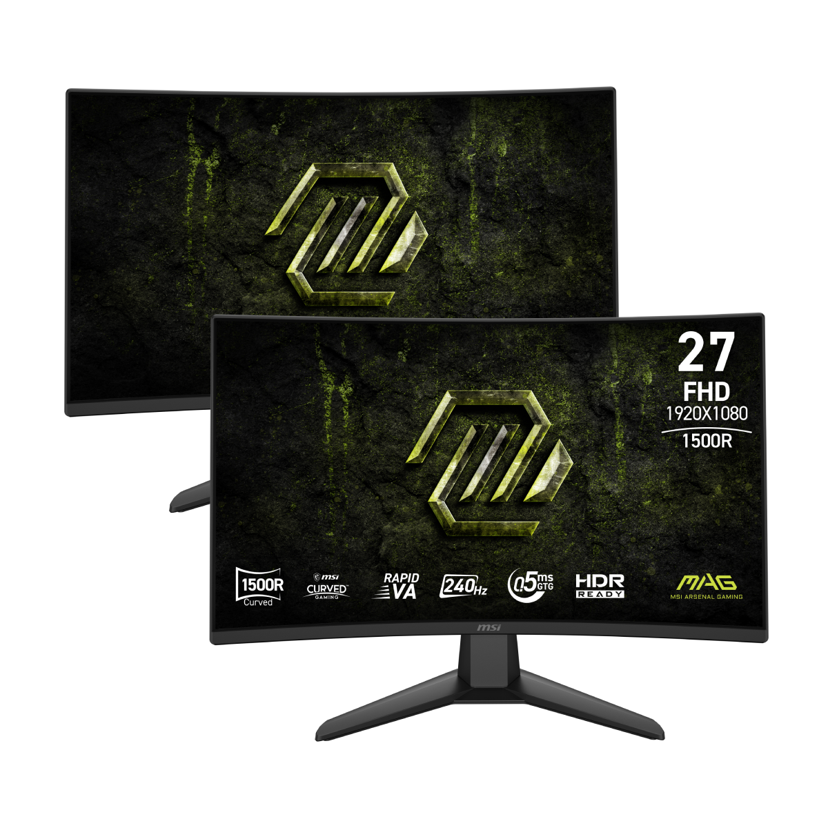 Pack de 2 monitores gaming de MSI MAG 274CF X24