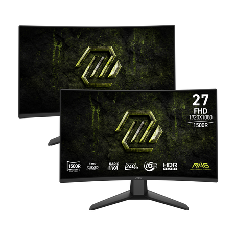 Pack de 2 monitores gaming de MSI MAG 274CF X24