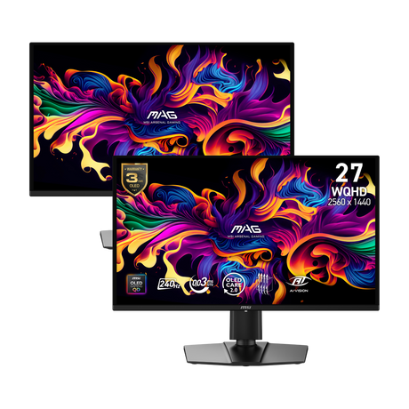 Pack de 2 monitores gaming de MSI MAG 274QP QD-OLED X24