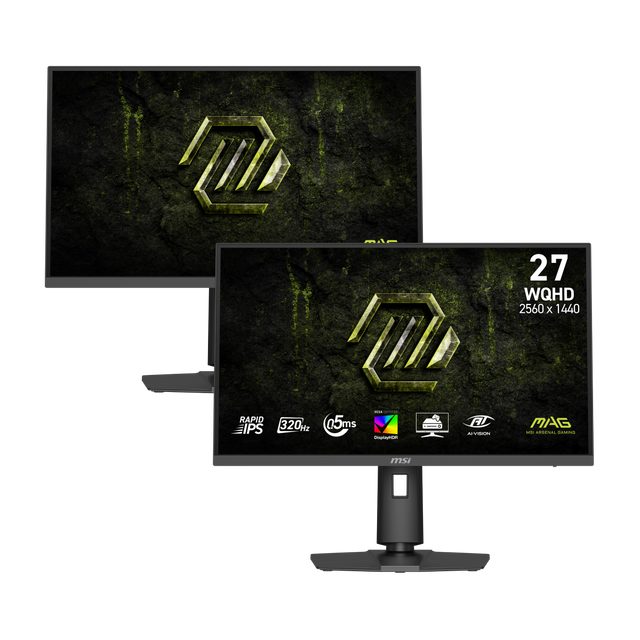 Pack de 2 monitores gaming de MSI MAG 274QPF X32