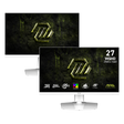 Pack de 2 monitores gaming de MSI MAG 274QRFW E20 de 27 pulgadas