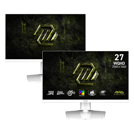 Pack de 2 monitores gaming de MSI MAG 274QRFW E20 de 27 pulgadas