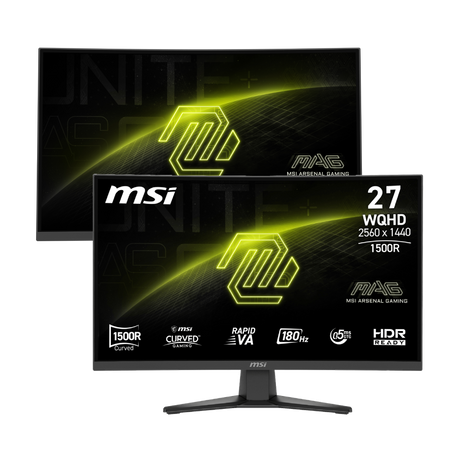 Pack de 2 monitores gaming de MSI MAG 275CQF E18