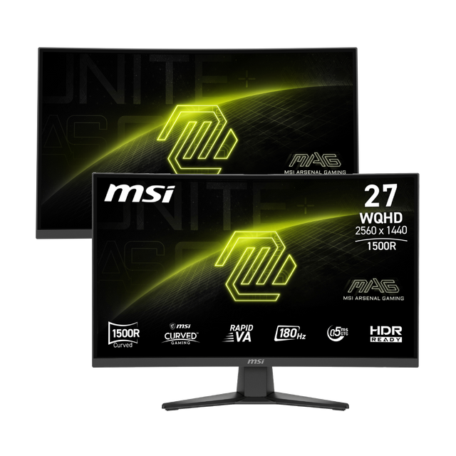 Pack de 2 monitores gaming de MSI MAG 275CQF E18