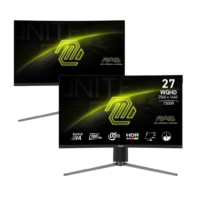 Pack de 2 monitores gaming de MSI MAG 27CQ6PF