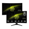 Pack de 2 monitores gaming de MSI MAG 321CQF E18 de 32 pulgadas