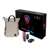 MSI 40th Anniversary Essential Pack for gaming, includes accessories and gear, branded by MSI España.