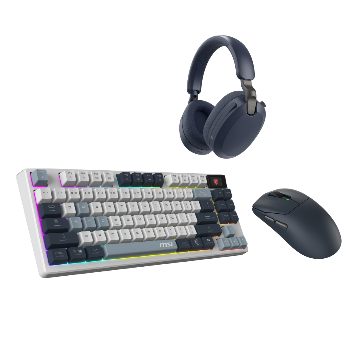 Pack de perifericos teclado y ratón gaming de MSI NAVY