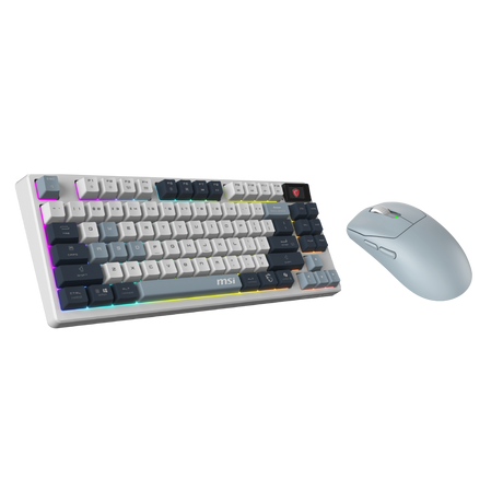 Pack de perifericos teclado y ratón gaming de MSI SKY