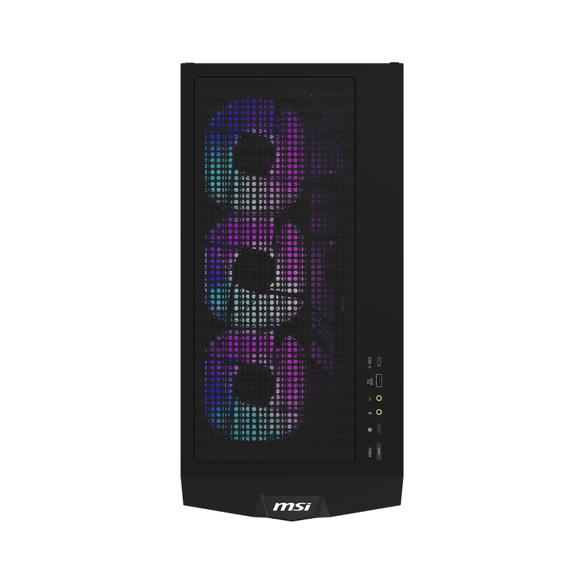 Computadora gaming MSI MPG Infinite X3 AI 2NVZ9-028EU en escritorio, elegante y potente para juegos de alta calidad.