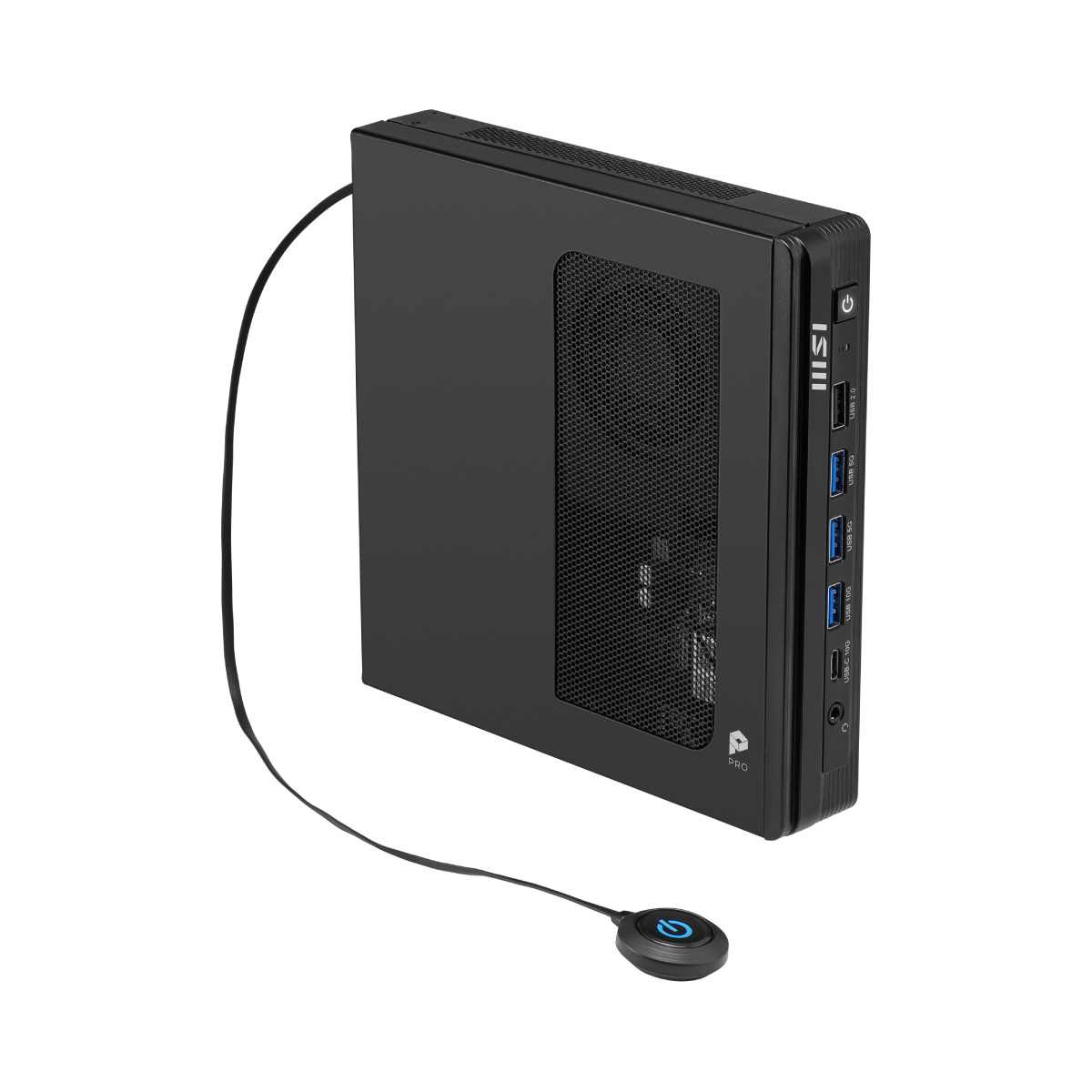 Computadora de escritorio profesional MSI PRO DP10 A14MG-004EU con diseño compacto y componentes de alto rendimiento para uso empresarial.