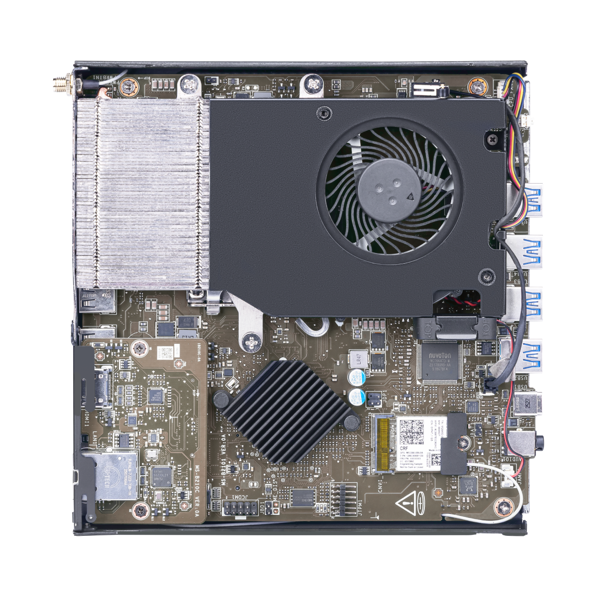 Computadora de escritorio MSI PRO DP10 A14MG-004EU para uso profesional, con diseño compacto y componentes modernos.