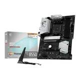 Placa base MSI B550 GAMING WIFI para PC con ranuras de memoria, conectores y disipador, diseñada para gaming y rendimiento.