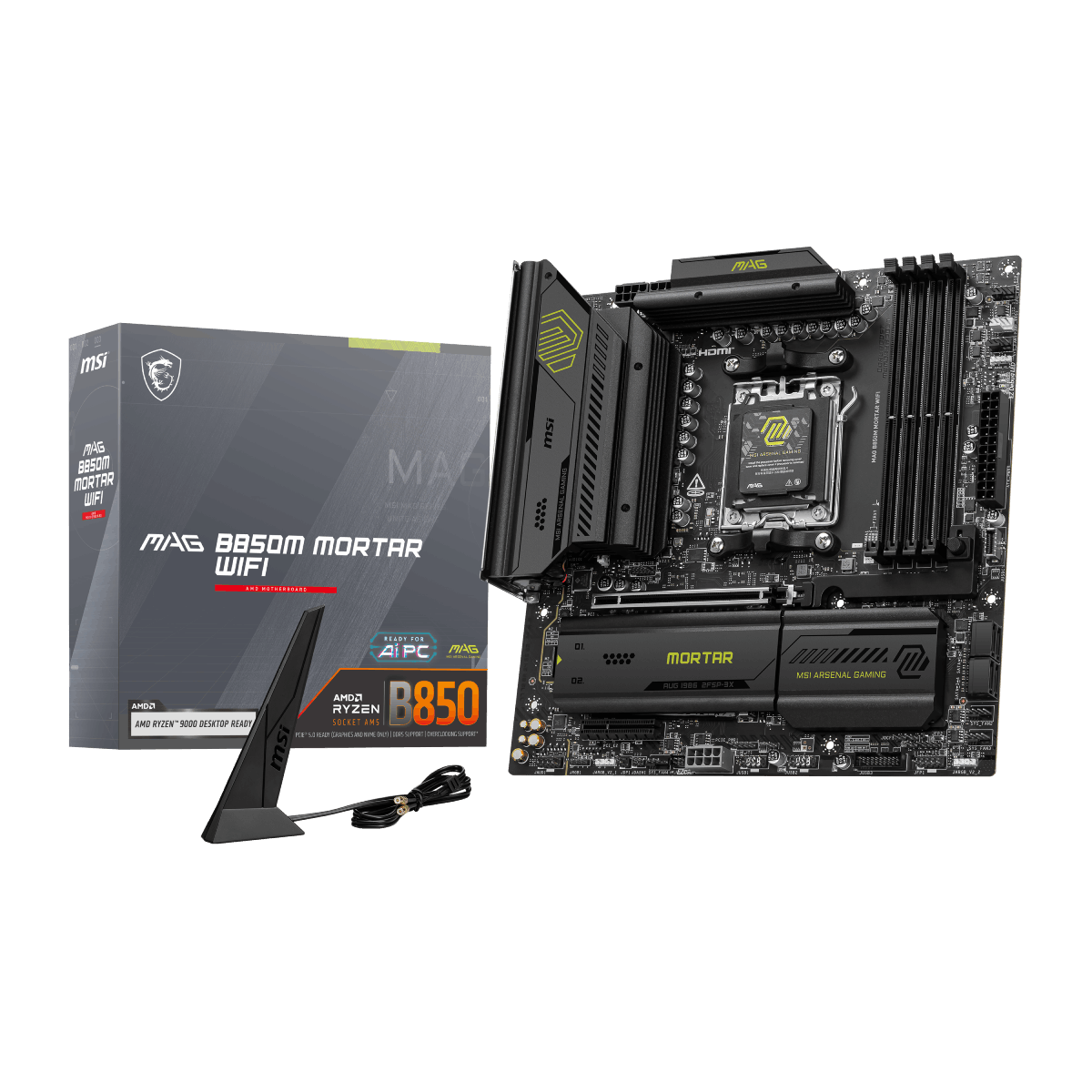 Placa base de MSI B850M MORTAS WIFI para procesadores AMD