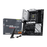 Placa base MSI MAG X870E GAMING MAX WIFI, placa madre para gaming con conectividad Wi-Fi y componentes de alto rendimiento.